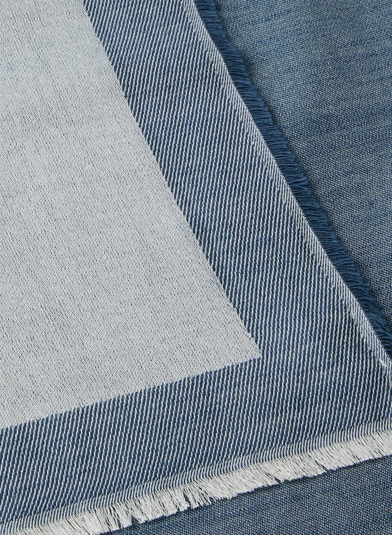 CALVIN KLEIN  Square Chambray Logo Scarf for Women | Best Price UAE